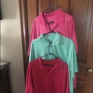 3 Walter Hagen golf shirts